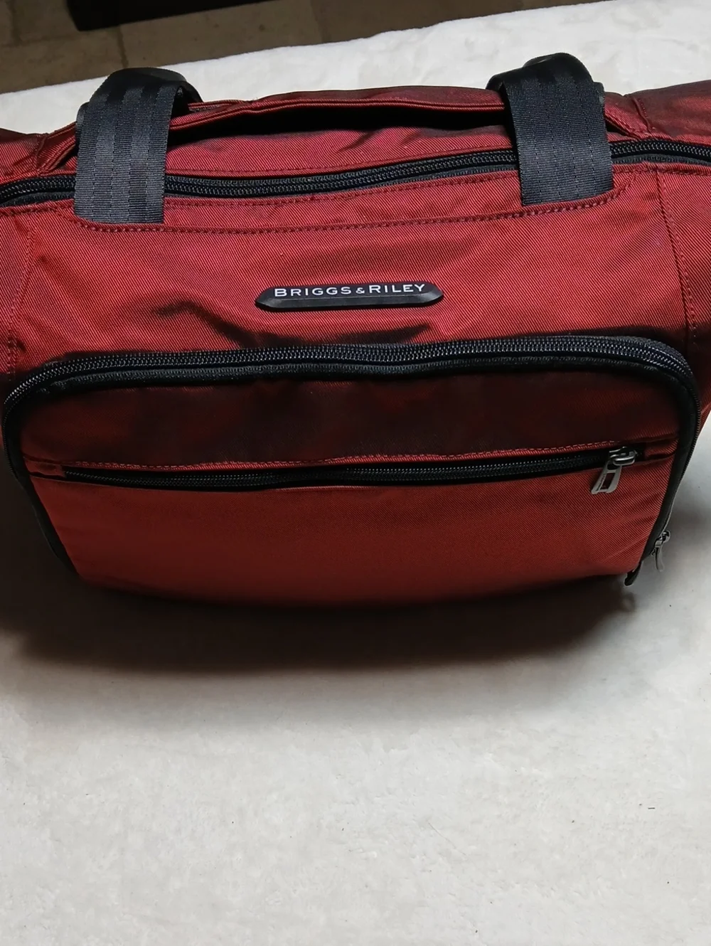 Briggs & Riley Transcend Cabin Travelware Red Carry On Duffle Bag